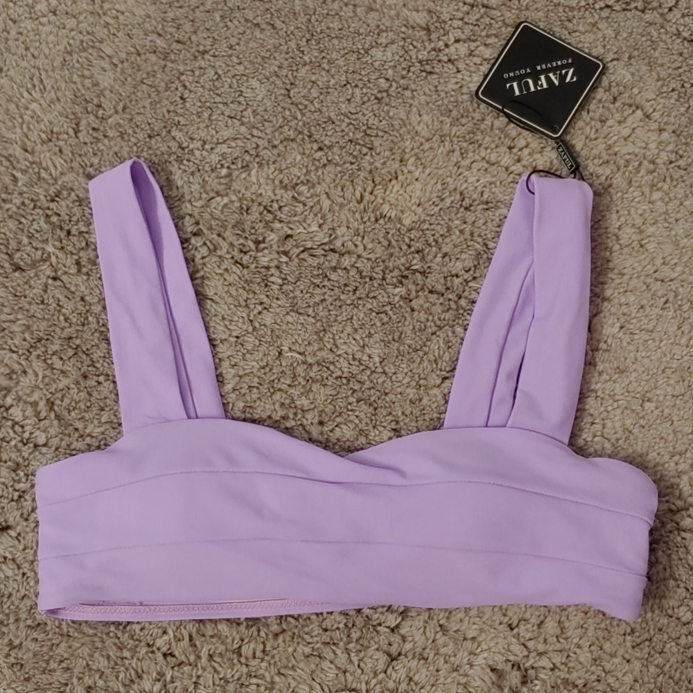 Purple Zaful bikini top